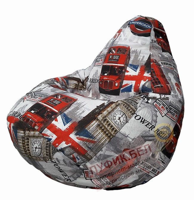 Кресло мешок Груша Лондон бус