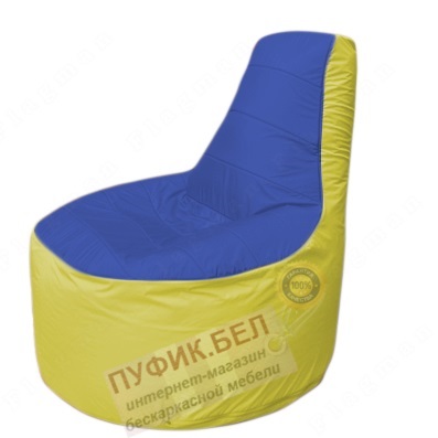 Кресло мешок Трон Т1.1-1406(синий-жёлтый)