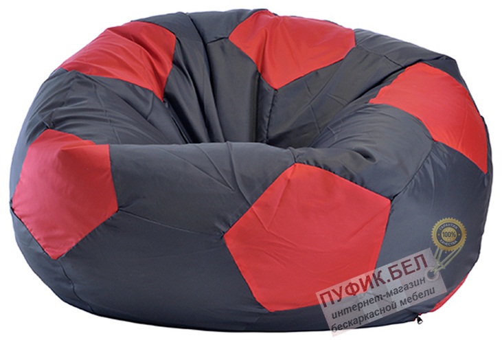 Кресло-мешок Мяч Стандарт черно-красный