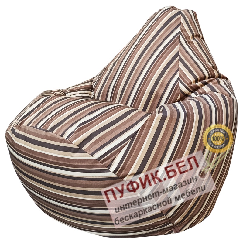 Кресло мешок Груша Ватсон (коричневый)