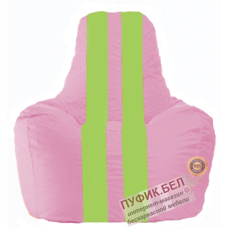 Кресло мешок Спортинг розовый - салатовый С1.1-197
