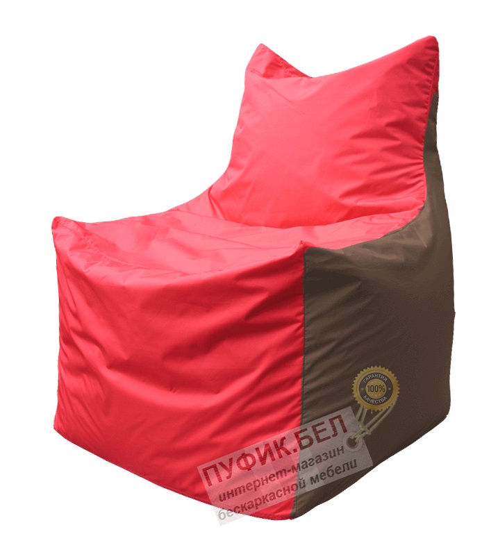 Кресло мешок Фокс Ф 21-177 (красно-коричневый)