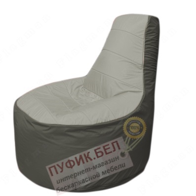 Кресло мешок Трон Т1.1-2223(серый-тем.серый)