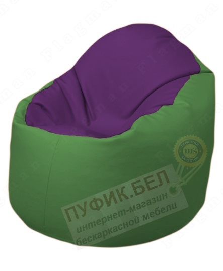 Кресло-мешок Bravo Б1.3-N32N76 (фиолетовый-зелёный)