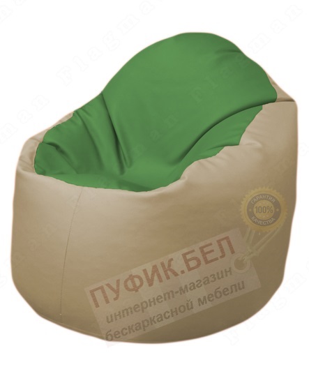 Кресло-мешок Bravo Б1.3-N76Т13 (зеленый-бежевый)