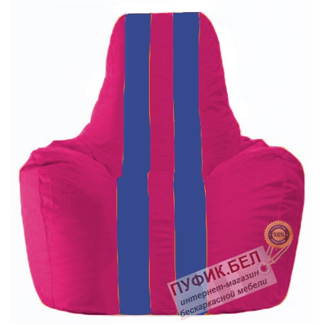 Кресло мешок Спортинг лиловый - синий С1.1-375