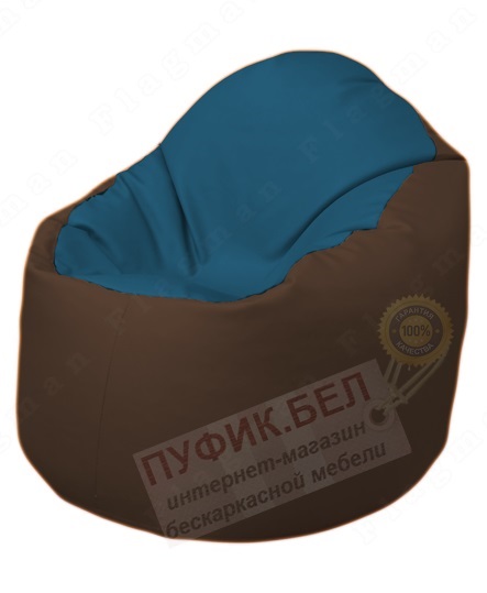Кресло-мешок Bravo Б1.3-F03F26 (синий, коричневый)