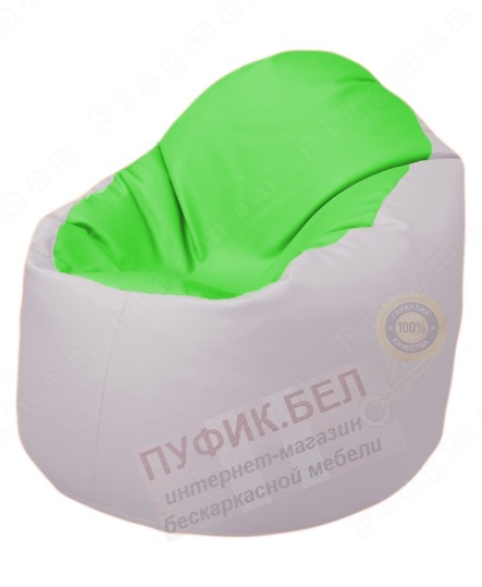 Кресло-мешок Bravo Б1.3-F07Т10 (салатовый-белый)