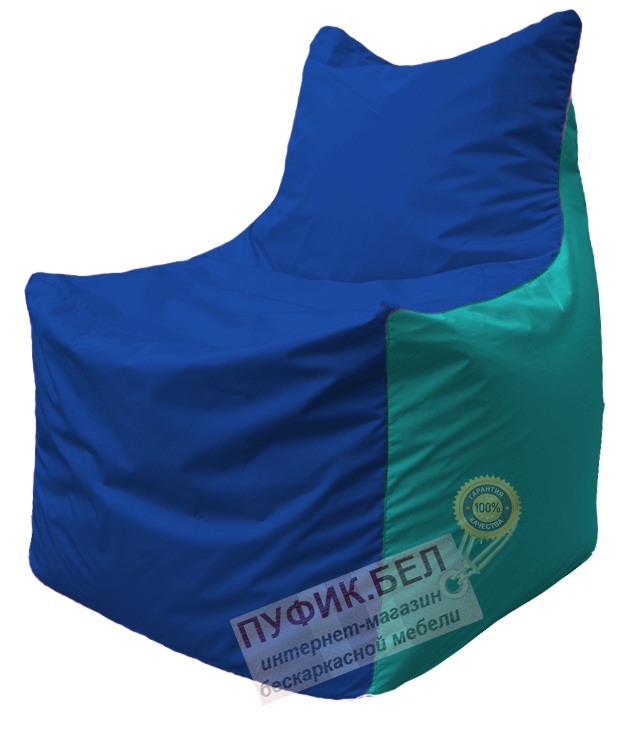 Кресло мешок Фокс Ф 21-124 (василёк - бирюзовый)