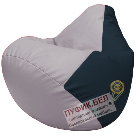 Кресло мешок Груша сиреневый и синий Г2.3-2515