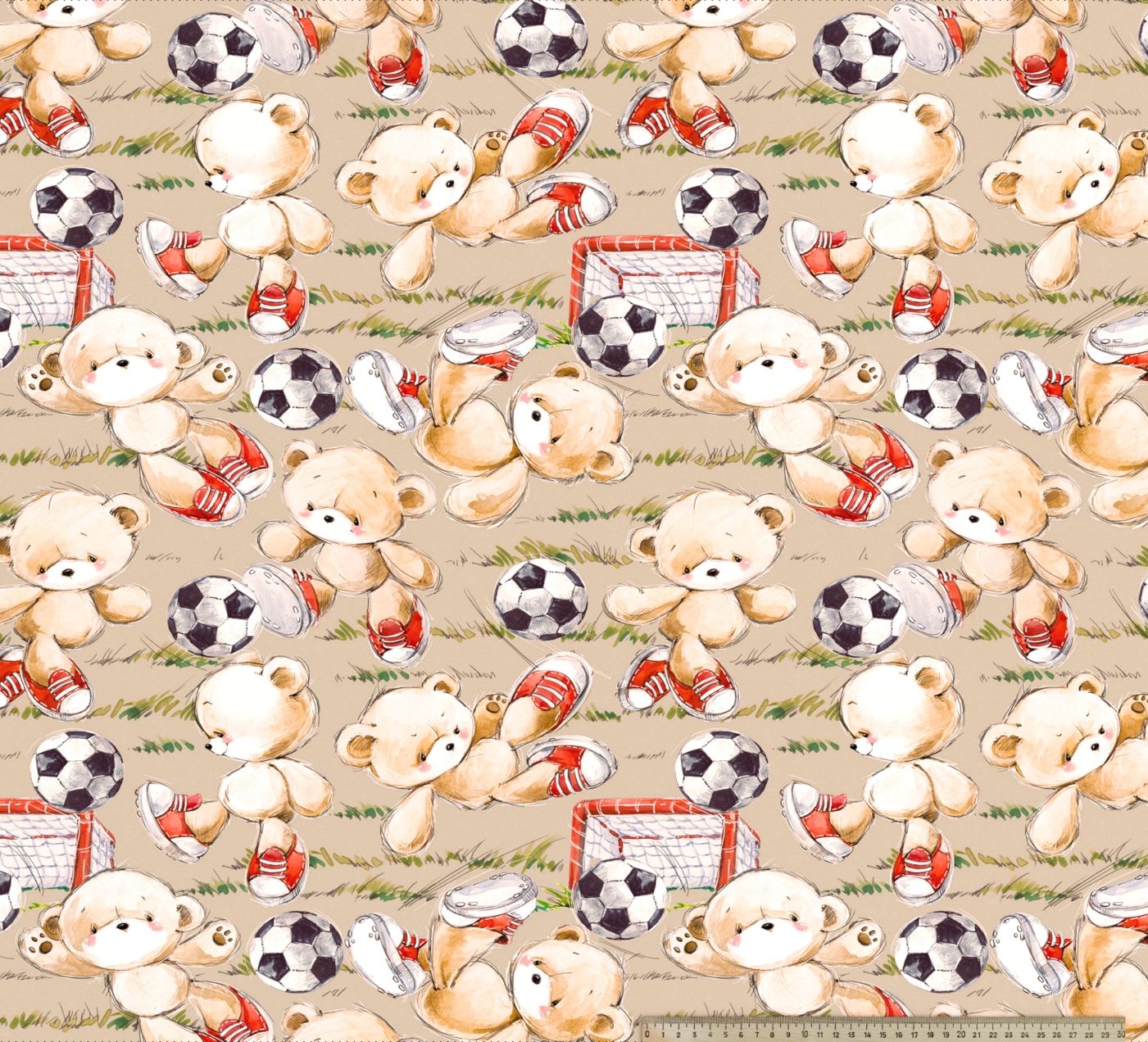 Ткань велюр - Mishki