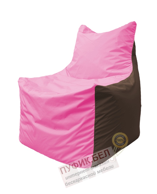 Кресло мешок Фокс Ф 21-200 (розово-коричневый)