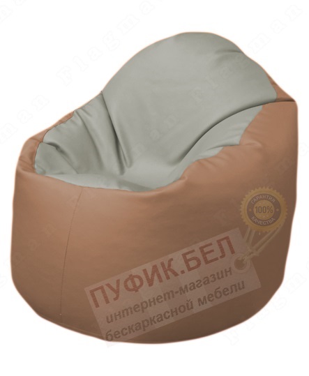 Кресло-мешок Bravo Б1.3-F02F06 (светло-серый, бежевый)