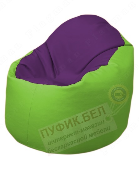 Кресло-мешок Bravo Б1.3-N32N19 (фиолетовый, салатовый)