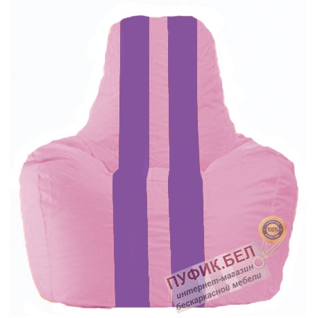 Кресло мешок Спортинг розовый - сиреневый С1.1-194