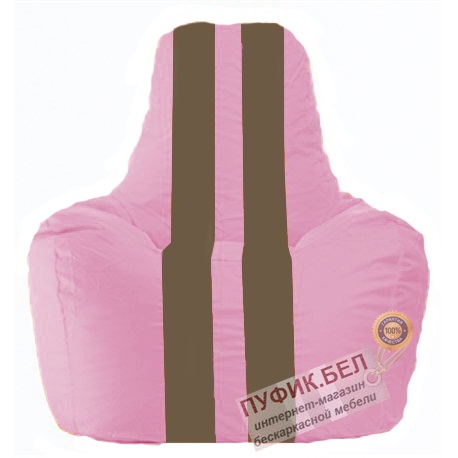 Кресло мешок Спортинг розовый - коричневый С1.1-200