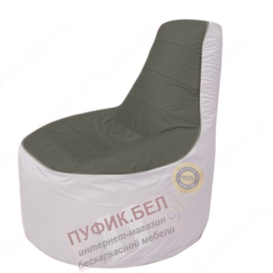 Кресло мешок Трон Т1.1-2325(тем.серый-белый)