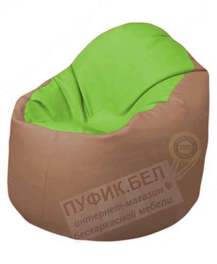 Кресло-мешок Bravo Б1.3-T19Т06 (салатовый-бежевый)