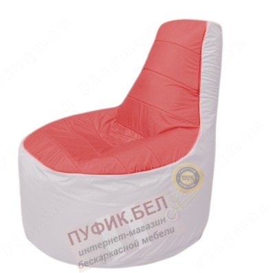 Кресло мешок Трон Т1.1-0225(красный-белый)