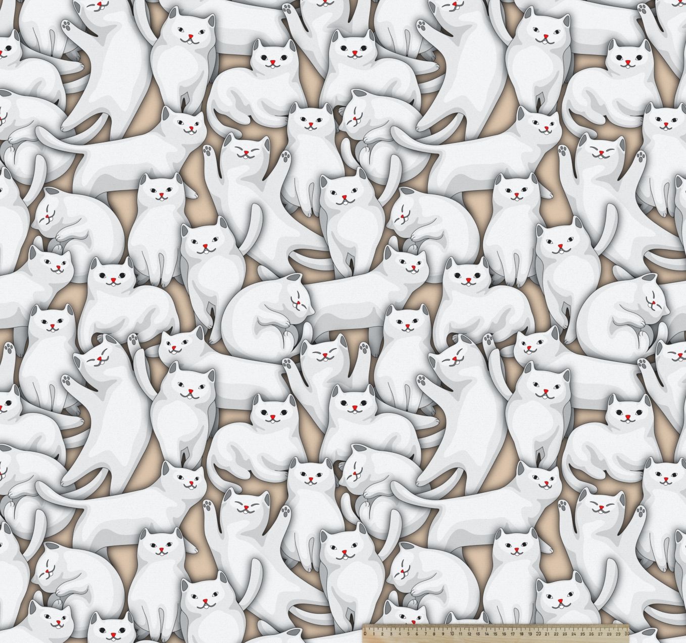 Ткань велюр - Kotofey-02