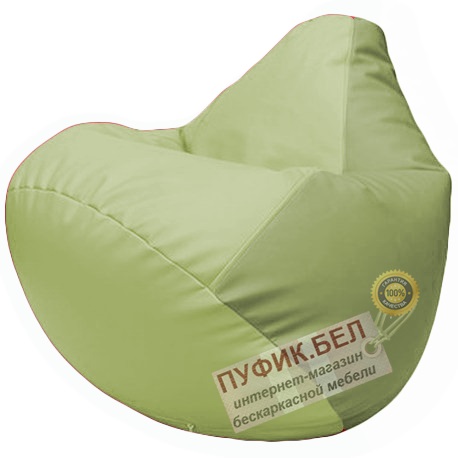 Кресло мешок Груша светло-салатовый и оливковый Г2.3-0419