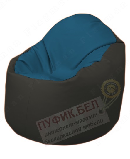 Кресло-мешок Bravo Б1.3-F03F38 (синий, чёрный)
