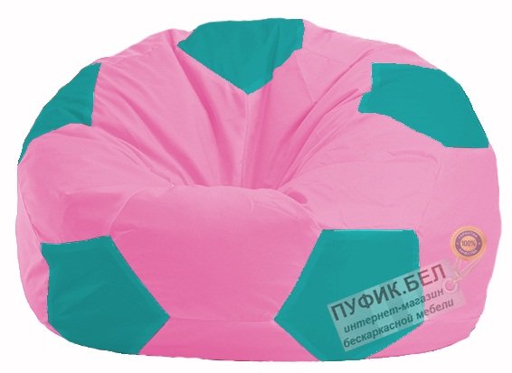 Кресло-мешок Мяч розовый - бирюзовый М 1.1-204