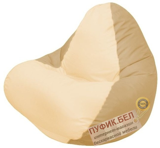 Кресло-мешок RELAX (основа тёмно-бежевая, вставка бежевая)
