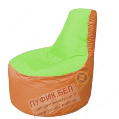 Кресло мешок Трон Т1.1-0705(салатовый-оранжевый)
