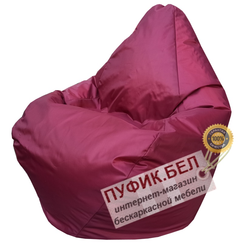 Кресло-мешок Груша Kids (бордовый)
