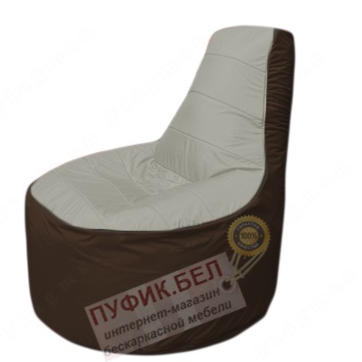 Кресло мешок Трон Т1.1-2219(серый-коричневый)