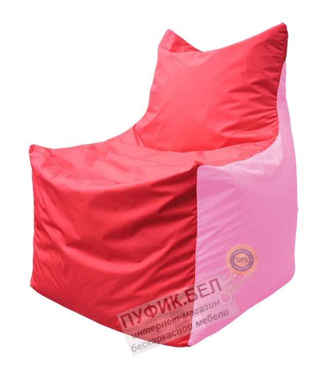 Кресло мешок Фокс Ф 21-175 (красно-розовый)