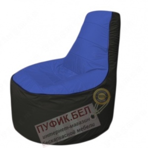 Кресло мешок Трон Т1.1-1424(синий-черный)