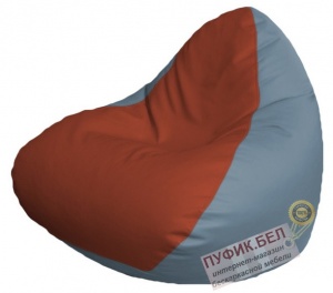 Кресло мешок RELAX Р2.3-74 (основа голубая, вставка красная)