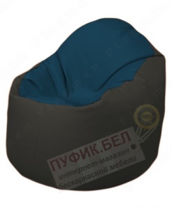 Кресло-мешок Bravo Б1.3-F04F38 (темно-синий, чёрный)