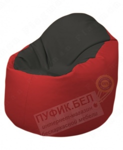 Кресло-мешок Bravo Б1.3-T38Т09 (черный-красный)