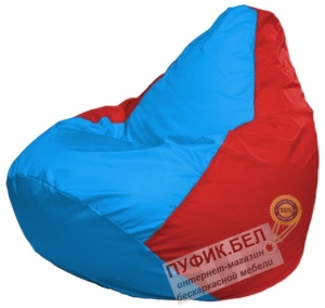 Кресло мешок Груша Макси Г2.1-279 голубой, красный