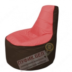 Кресло мешок Трон Т1.1-0219(красный-коричневый)