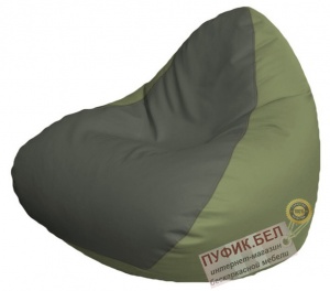 Кресло мешок RELAX Р2.3-103 (основа оливковая, вставка серая)