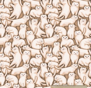 Ткань велюр - Kotofey-03