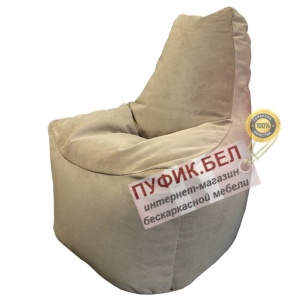 Кресло-мешок Спортинг бежевый (велюр)