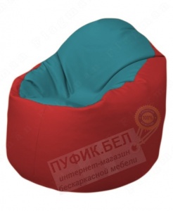 Кресло-мешок Bravo Б1.3-N41Т09 (бирюзовый-красный)