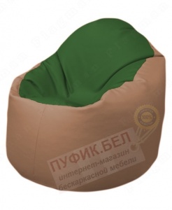 Кресло-мешок Bravo Б1.3-N77N06 (темно-зеленый, бежевый)