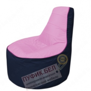 Кресло мешок Трон Т1.1-0316(розовый-тем.синий)