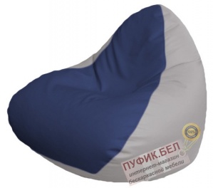 Кресло мешок RELAX Р2.3-107 (основа сиреневая, вставка синяя)