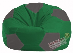 Кресло-мешок Мяч зелёный - тёмно-серый М 1.1-238