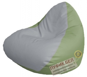 Кресло мешок RELAX Р2.3-57 (основа оливковая, вставка белая)