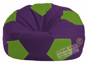 Кресло-мешок Мяч фиолетовый - салатовый М 1.1-31