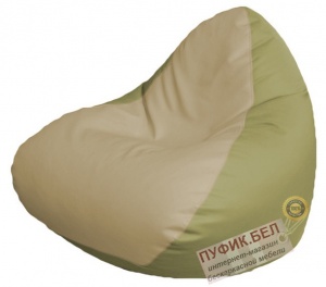 Кресло мешок RELAX Р2.3-38 (основа оливковая, вставка бежевая)