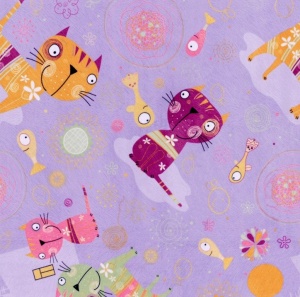 Ткань велюр - cats 04